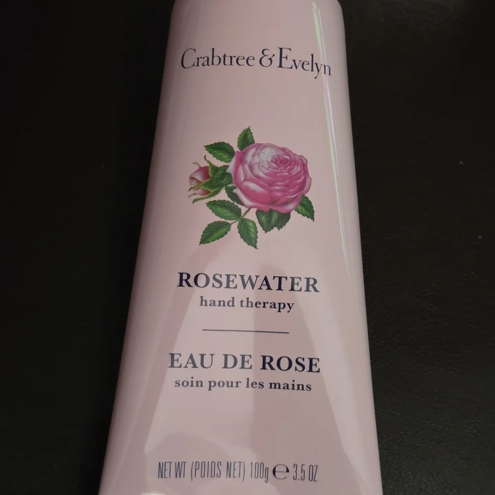 Crabtree & Evelyn ROSEWATER Hand Therapy 3.5 oz Moisturizing Hand Cream. - Picture 2 of 4